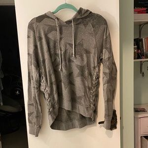 Gray Star sweater with hood
